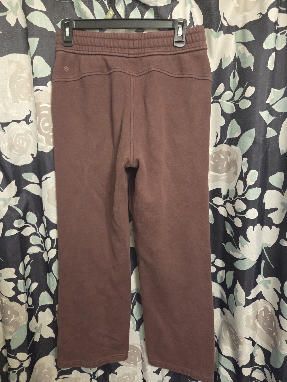 Women's Crz Yoga Wide Leg Sweatpants - Burgundy - Picture 4 of 5